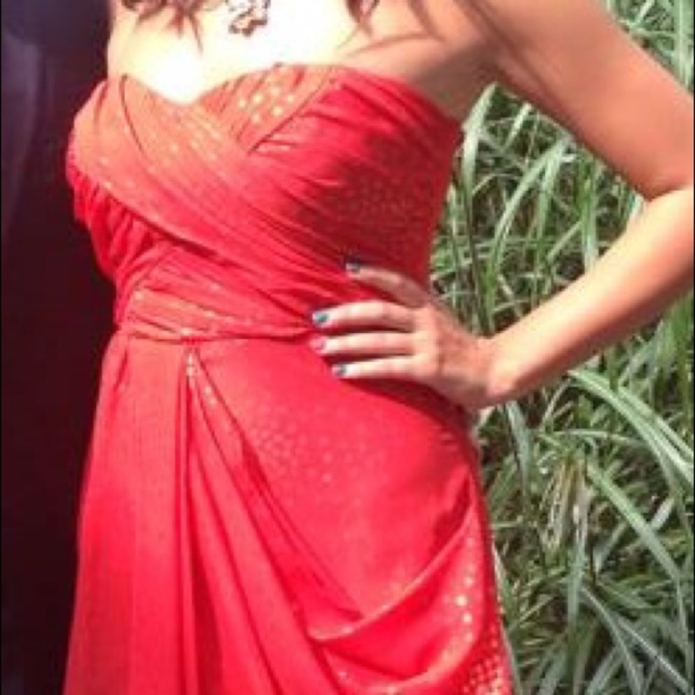 Sequin Hearts Strapless Party Dress Size 3